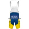 Completo Maglia + Pantaloncino con bretelle 2023 Flanders Baloise Manica Corta Giallo Blu Bianco